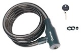 Замок TONYON 505 Ø8mm-1500mm на ключ, з кріпленням на раму фото westvelo.com