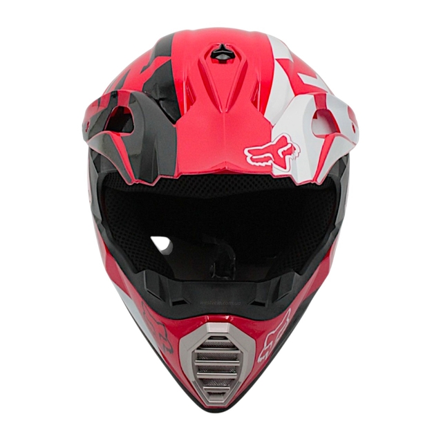 Шолом, закритий крос/ендуро (XL 61-62) IBK 126, FOX червоний, глянцевий фото westvelo.com