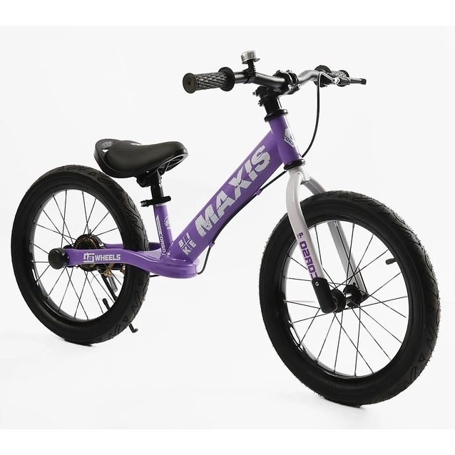 Велобіг 16 Corso надувні колеса, сталева рама «MAXIS» MX-30694 фіолетовий фото westvelo.com