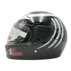 Мото шолом, закритий (XS 53-54) F2 "PREDA TORS" чорно-білий глянець (825-4) фото westvelo.com