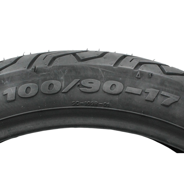 Покришка "17" 100/ 90-17 Б/К DELI TIRE Індонезія (SC-109R) напів-шип TL фото westvelo.com