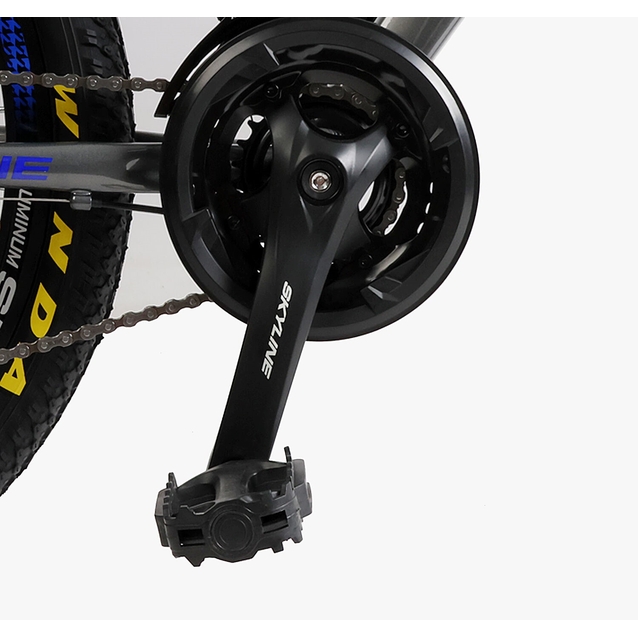 Велосипед 24 AL Corso «SKYLINE» SL-40602 алюміній 11", (к-т SHIMANO) сіро-синій фото westvelo.com