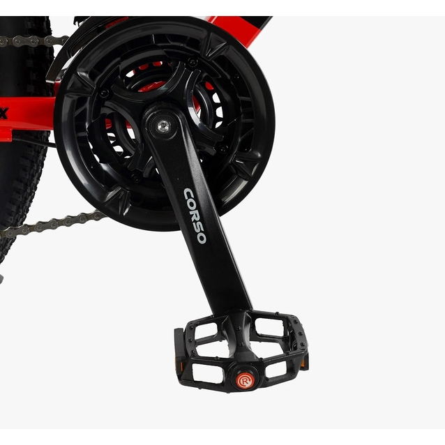 Велосипед 26 AL Corso «X-POWER» PW-69003 алюміній 13", (к-т SHIMANO) чорно-червоний фото westvelo.com