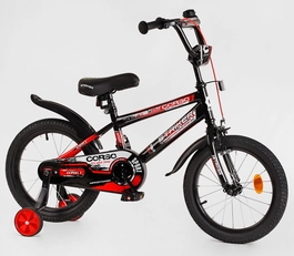Дитячий велосипед 16 Corso «STRIKER» EX 16128 чорно-червоний