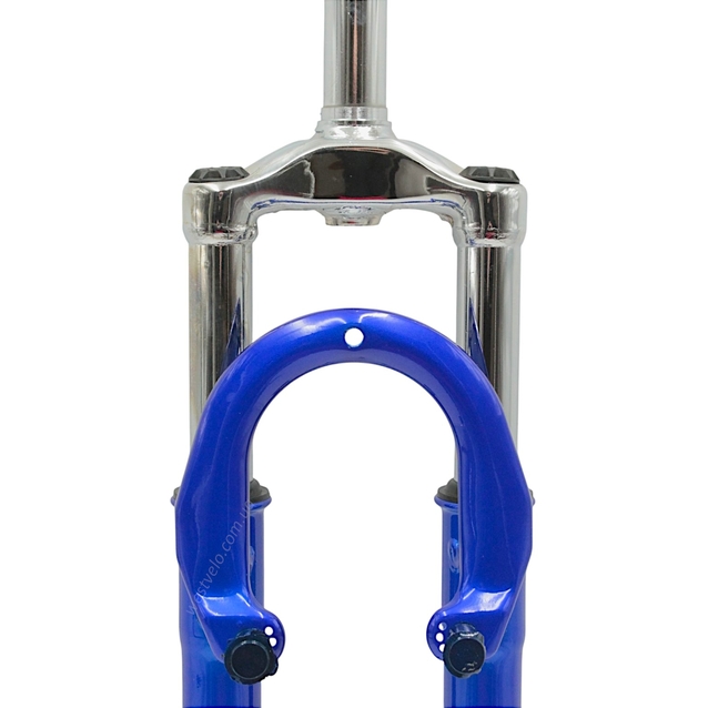 Вилка 26 аморт. різьб. Ø25.4мм V-brake, шток L-210mm р.з L-60mm, синя фото westvelo.com