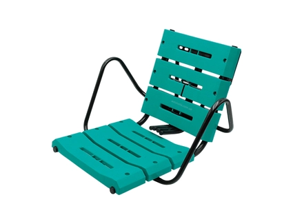 Крісло дитяче метал. на зад. багажник, "Лавочка" посилене, бірюзове