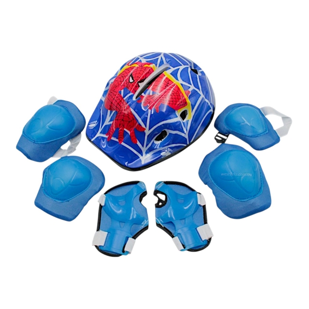 Комплект дитячого захисту, на блістері, (072) Spider-Man, з шоломом фото westvelo.com