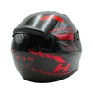 Мото шолом, закритий (L) HNJ TRON "1008-25" чорно-червоно сірий, глянцевий фото westvelo.com