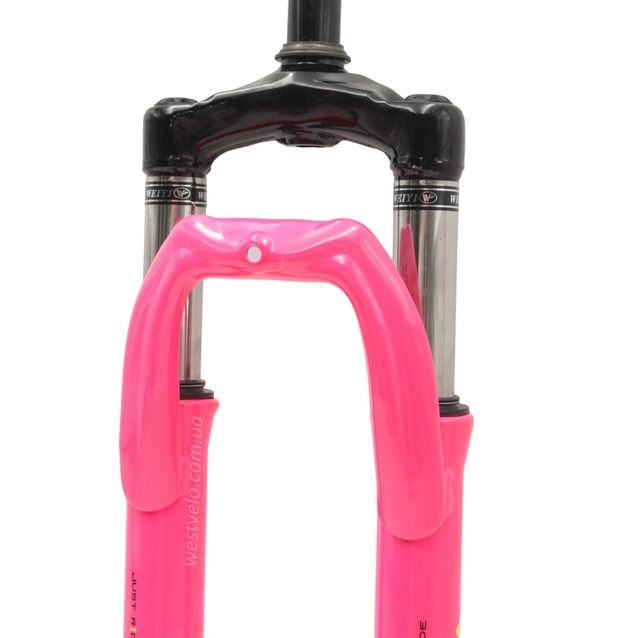 Вилка 24 аморт. різьб. CORSO (797) GTX, рожева, disk, шток L-150mm р.з L-45mm фото westvelo.com