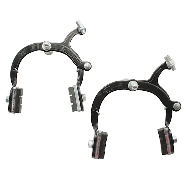 Комплект гальм шосейних "Турист" сталевий чорний (перед+зад, ручки, троси) фото westvelo.com