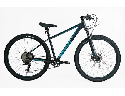 Велосипед 29 AL Corso «NERO» NR-29189 алюміній 17", (к-т LTWOO) чорно-блакитний