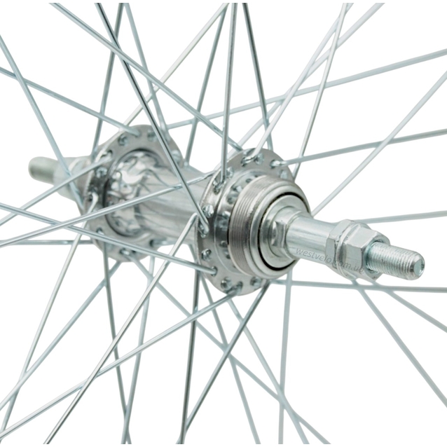 Колесо 26 зад, обід 2-ний чорний дисковий, втулка ST. на віночках, диск різьба фото westvelo.com