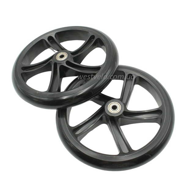 Колесо дитячого 2-х кол. самоката Best Scooter, Ø200мм. поліуретан, чорне фото westvelo.com