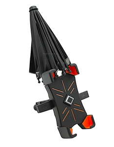 Тримач для телефону пластик, (водонепроникна парасолька 174‑89mm) чорний