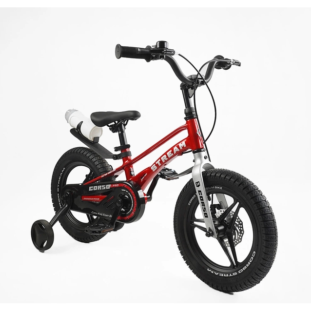 Дитячий велосипед 14 MG Corso «STREAM» SM-96132, магнієва рама, червоний фото westvelo.com