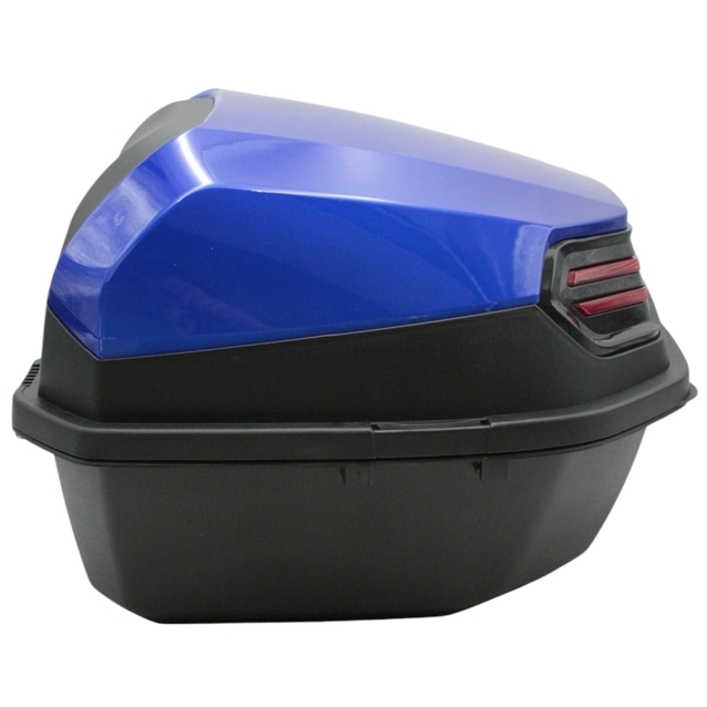 Кофр (багажник) для мотоцикла задній ROBIK 48 (390х390х290) 48L "JSBM" глянцевий, синій фото westvelo.com