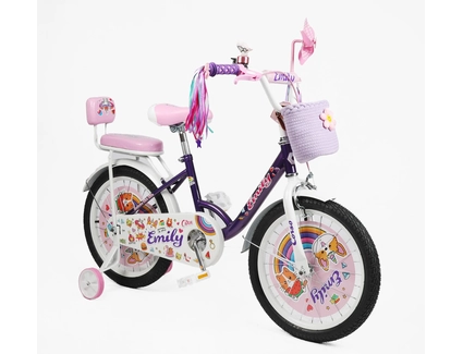 Дитячий велосипед 18 ST Corso «EMILY» ML-14035 фіолетово-рожевий