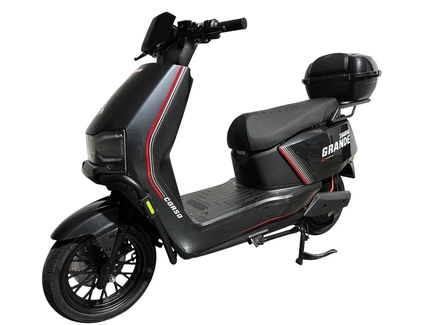 Електроскутер Corso «GRANDE» GR-231055, двигун 2000W, акумулятор  72V 35Ah графеновий, графітовий, колеса 12" + 1 ящик. акум