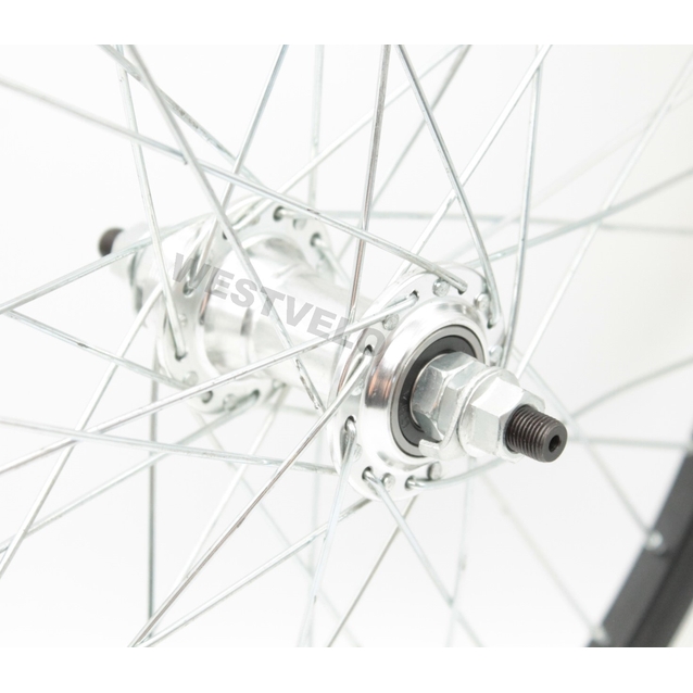 Колесо 20 перед, обід 2-ний чорний, втулка AL на промах, диск різьба фото westvelo.com