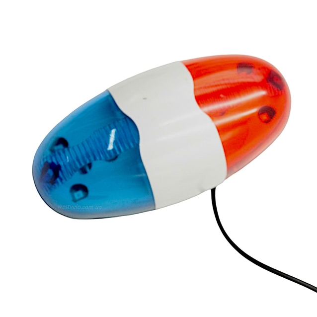 Сигнал на батарейках JING YI "POLICE" JY-326 з підсвіткою фото westvelo.com