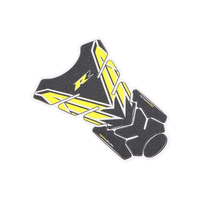 Наклейка захисна на бак паливний "’RACING", жовто-чорна фото westvelo.com