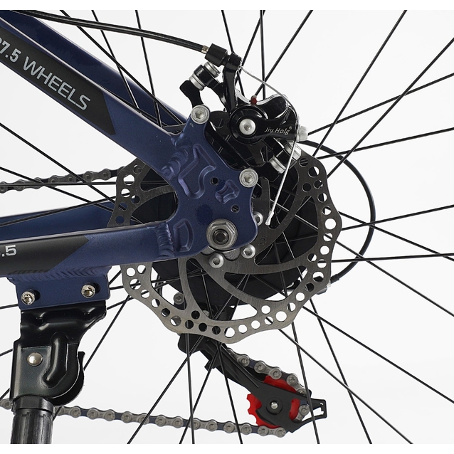 Велосипед 27.5 AL Corso «LEGEND» LG-27506 алюміній 15,5", (к-т SHIMANO) синій фото westvelo.com