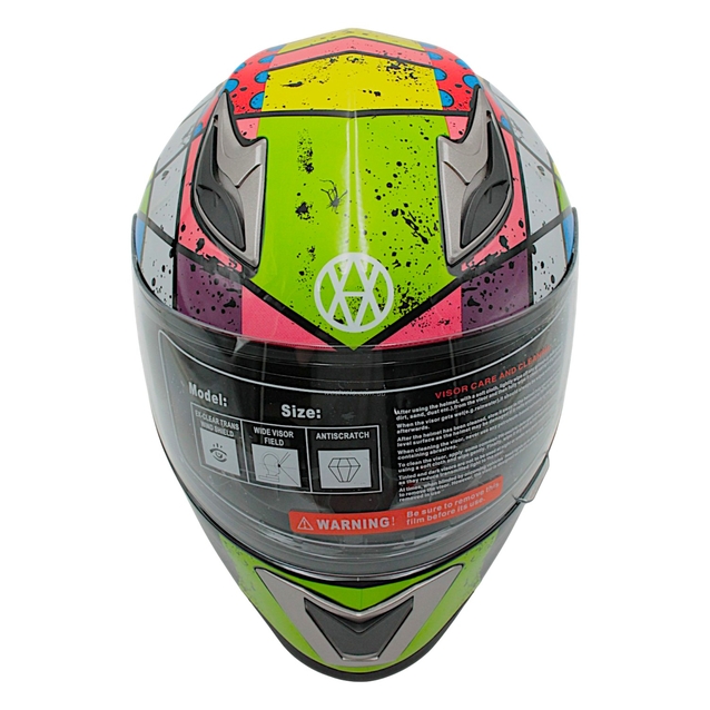Мото шолом, закритий (L 59-60) VLAND M62 інтеграл, мультиколір фото westvelo.com