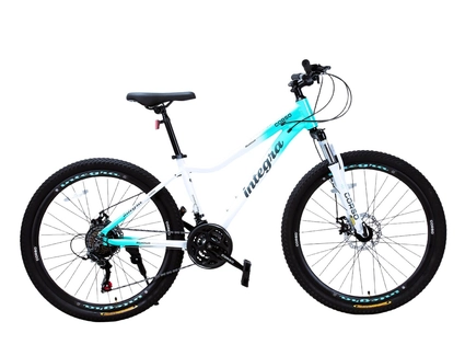 Велосипед 26 AL Corso «INTEGRA» NG-26220 алюміній 15", (к-т SHIMANO) біло-блакитний