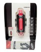 Мигалка зад DC-918, з акумулятором, на usb зарядку, червоно-біла фото westvelo.com