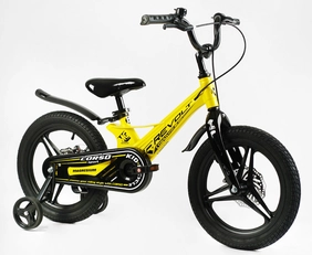 Дитячий велосипед 16 MG Corso «REVOLT» MG-16080, МАГНІЄВА рама, жовтий