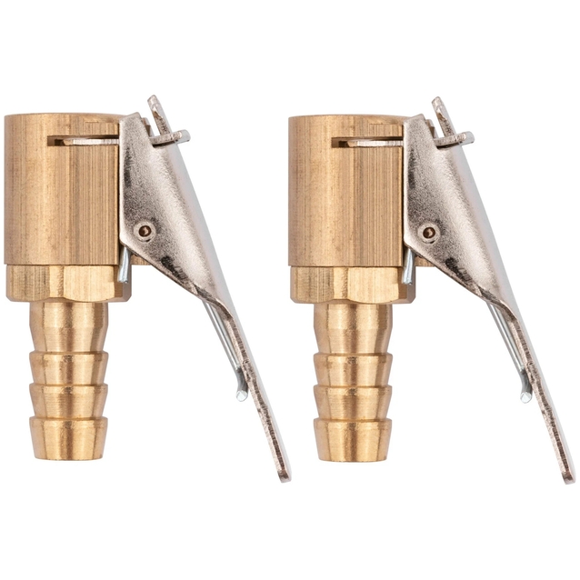 Наконечник-прищепка шланга насоса латунь з клапаном фото westvelo.com