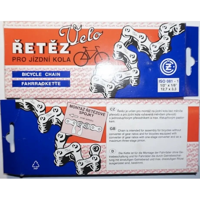 Ланцюг одношвидкісний 112 ланок RETEZ Чехія фото westvelo.com
