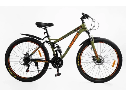 Велосипед 27.5 ST Corso «REND» RD-91533 сталь 15", (к-т SHIMANO) хакі