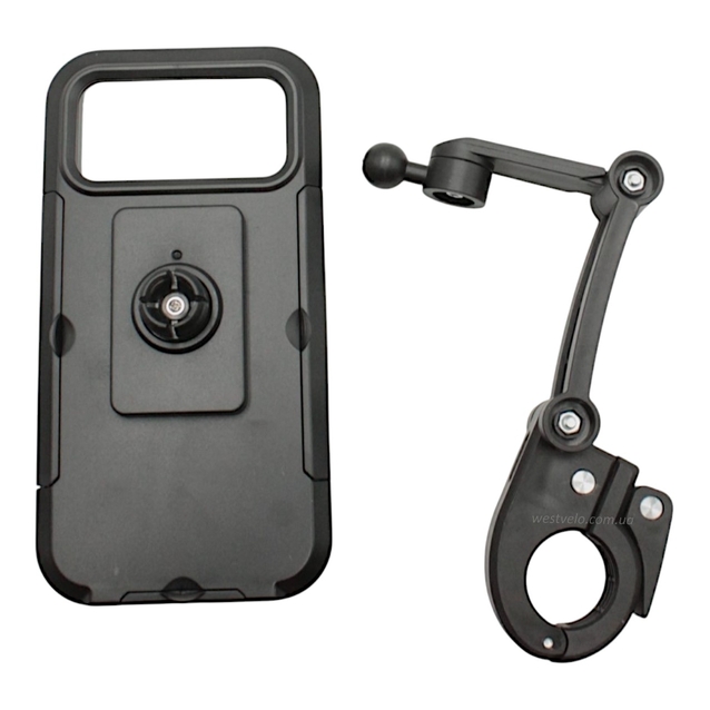 Тримач для телефону пластик WATERPROOF (360 градусів обертання) фото westvelo.com