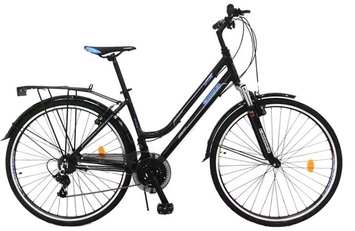 Міський велосипед 28 AL Crosser «CITY» алюміній 18", (к-т SHIMANO) чорно-синій