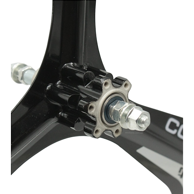 Колеса 26 перед+зад, обода ЛИТІ чорні Corso, втулка на промах, диск 6 болтів фото westvelo.com