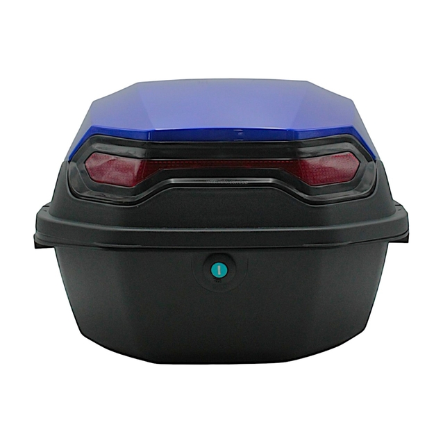 Кофр (багажник) для мотоцикла задній PRC (41×41×29) синьо-чорний фото westvelo.com