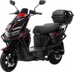Електроскутер Corso «BULLET» BT-813216, двигун 2500W, акумулятор 72V 40Ah літій-залізо-фосфатний, чорно-червоний, колеса 12" фото westvelo.com