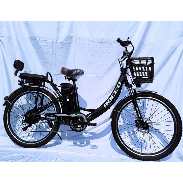 Електровелосипед 27.5 ST Corso «ROCCO» RC-27492 сталь, двигун 500W, акумулятор 48V20AH літієвий, чорний фото westvelo.com