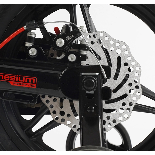 Дитячий велосипед 14 MG Corso «REVOLT» MG-14216, магнієва рама, чорно-червоний фото westvelo.com