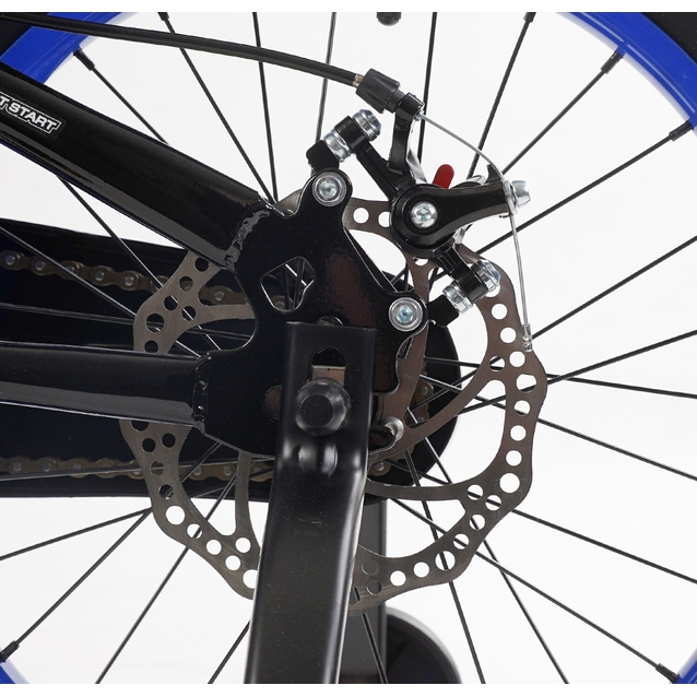 Дитячий велосипед 18 ST Corso «FALCON» FL-18020 дискові гальма, чорно-синій фото westvelo.com