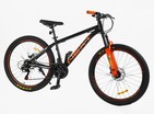 Велосипед 26 AL Corso «NEXT» NX-26505 алюміній 15", (к-т SHIMANO) чорно-помаранчевий фото westvelo.com