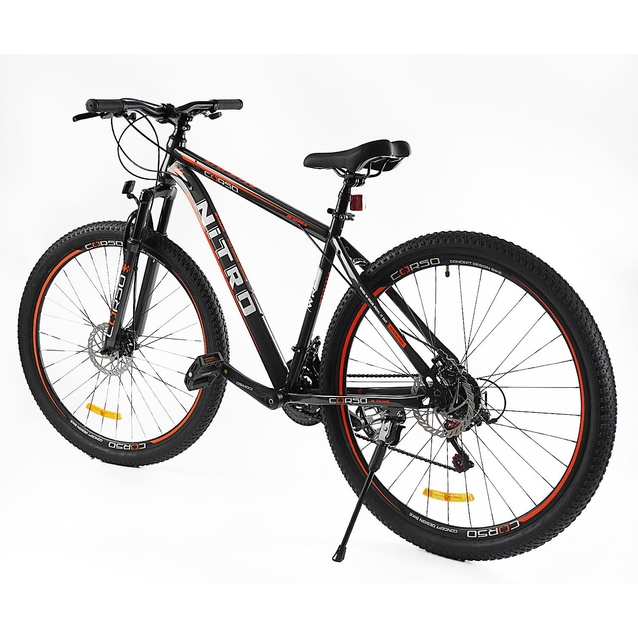 Велосипед 29 ST Corso «NITRO» NT-29129 сталь 19", (к-т SunRun) чорно-червоний фото westvelo.com