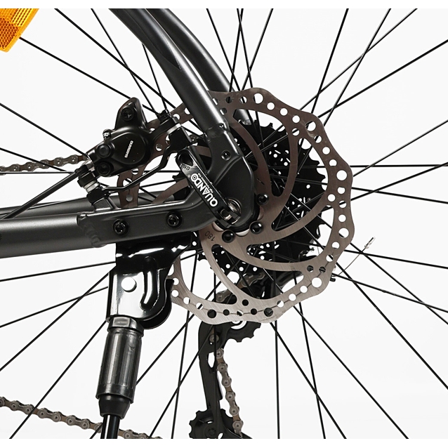 Велосипед 29 AL Corso «MAGNUS» MG-89626 алюміній 21", (к-т SHIMANO) графіт матовий фото westvelo.com