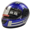 Мото шолом, закритий (L 59-60) BLD синьо-білий, глянець (825) фото westvelo.com