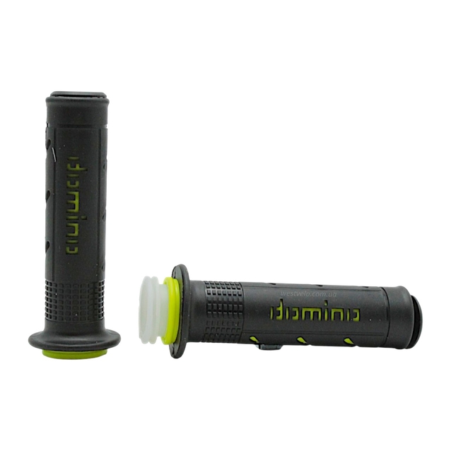 Мото гріпси DOMINO універсальні (тип3) чорно-зелені фото westvelo.com