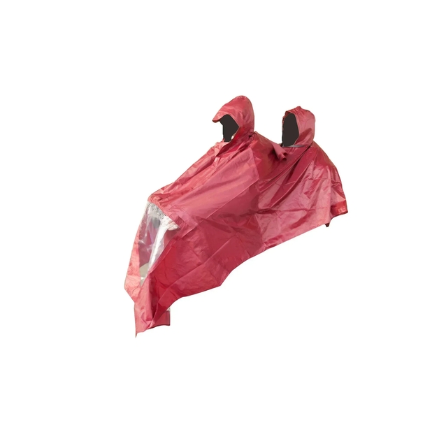 Плащ-дощовик для їзди на скутері, (для двох) червоний XXL фото westvelo.com