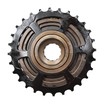 Зірка задня різьбова 7-рик АТА чорно-коричнева (14-28T) фото westvelo.com