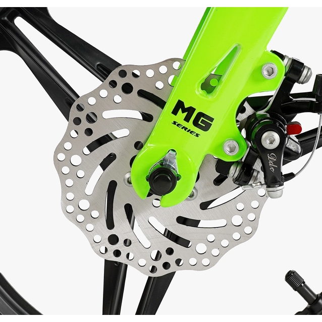 Дитячий велосипед 16 MG Corso «REVOLT» MG-16090, магнієва рама, чорно-салатовий фото westvelo.com