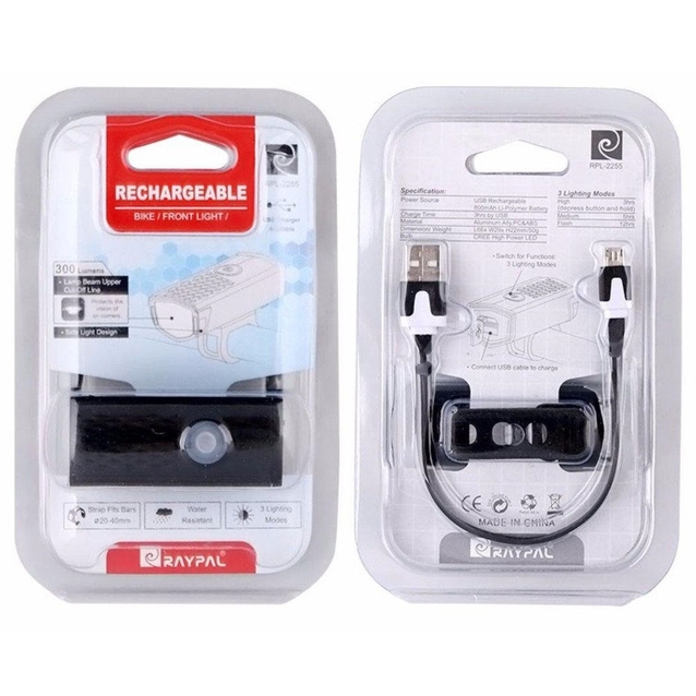 Фара usb RPL-2255, LED, 300 Lumens , micro usb фото westvelo.com